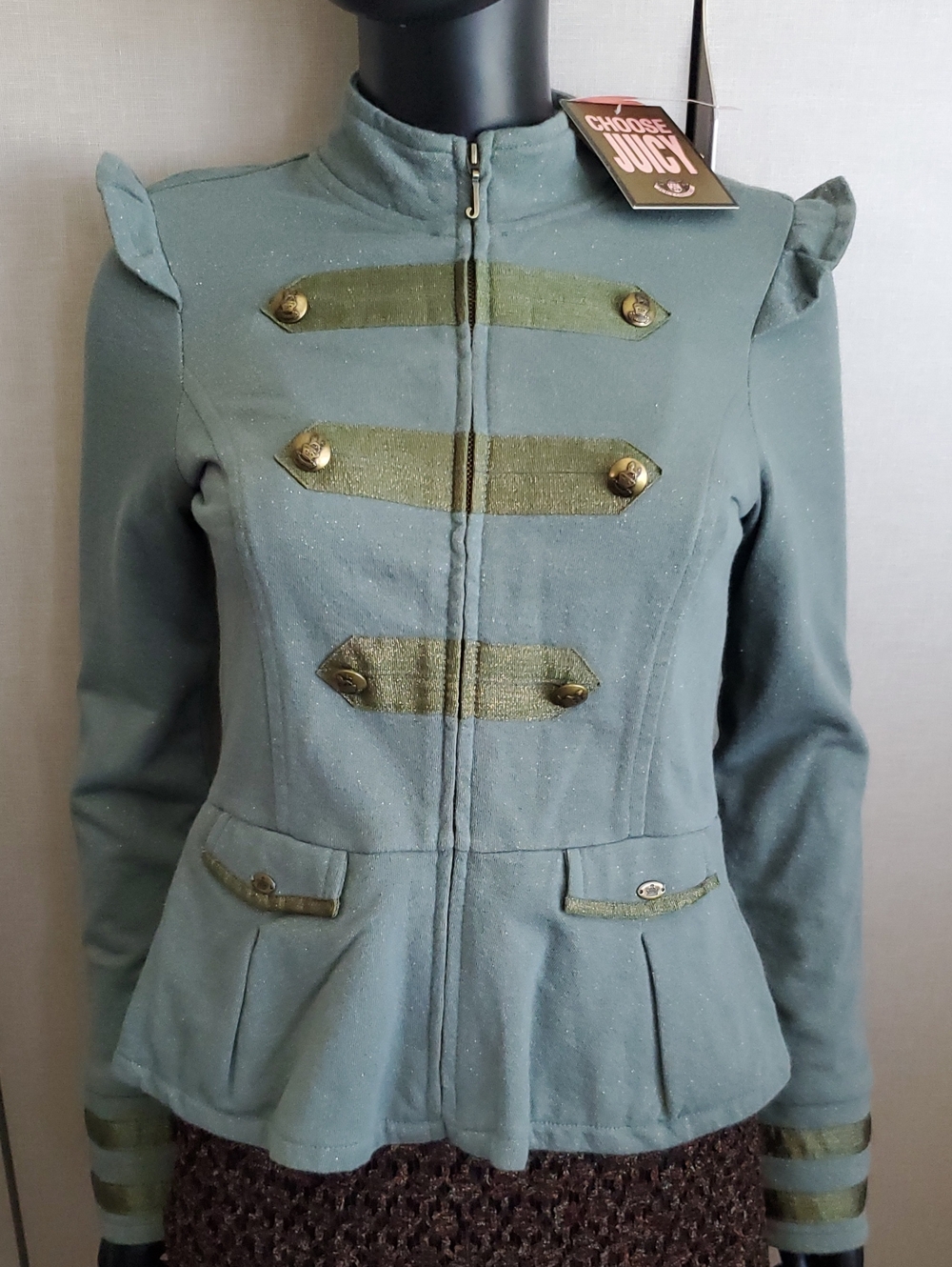 NWT Vintage Early 00's Women's Military Style Jacket - Green - S